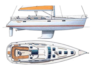 Beneteau_393_Starboard Side Deck
